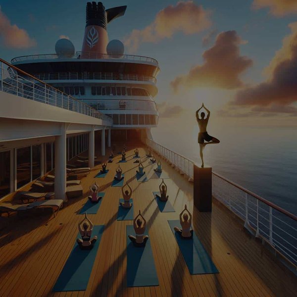 Quelles croisières proposent des séances de yoga au lever du soleil sur le pont ?